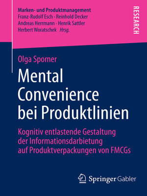 cover image of Mental Convenience bei Produktlinien